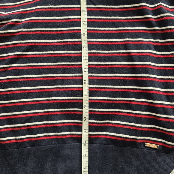 Tommy Hilfiger Striped Turtleneck Sweater - Size Medium - Picture 6 of 10